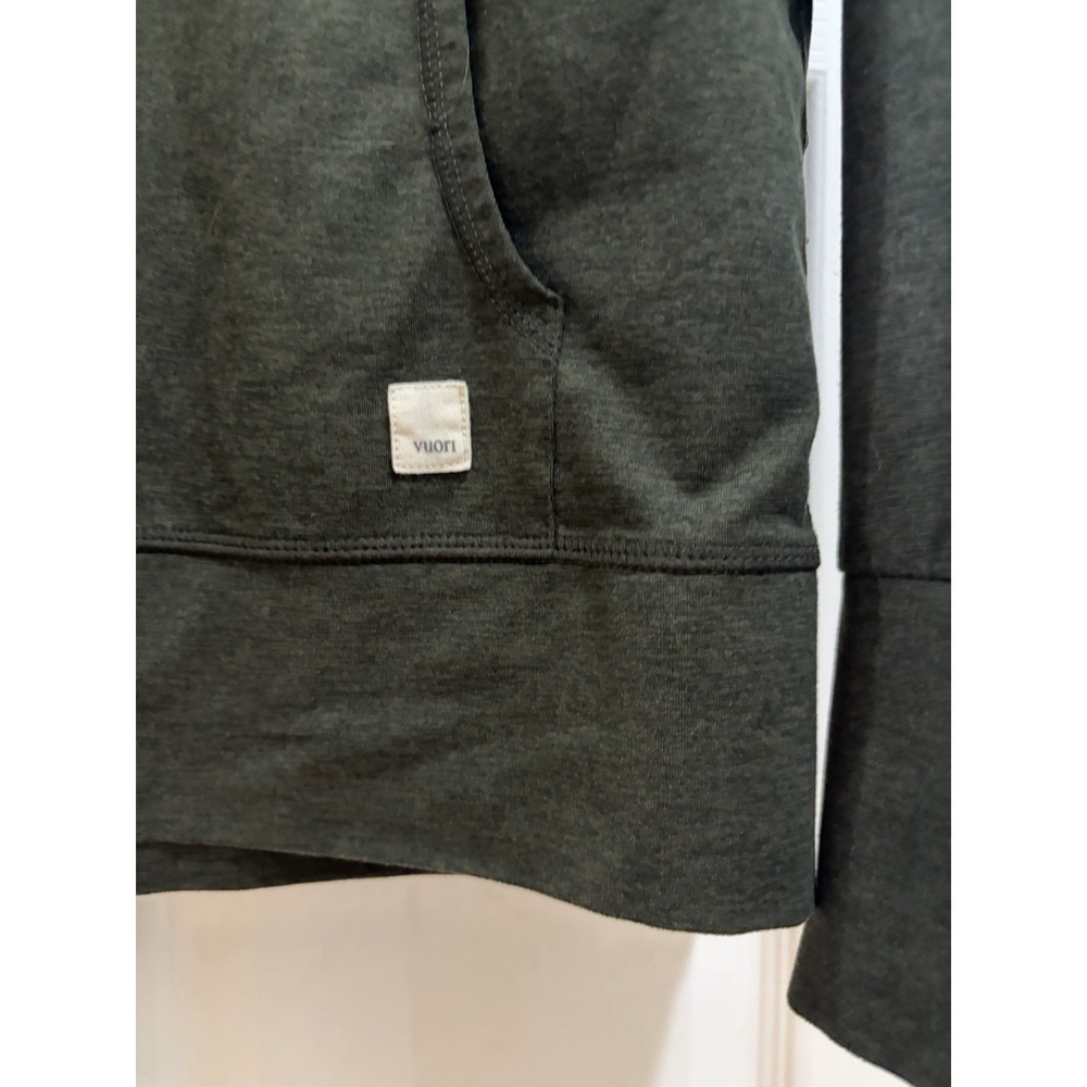 Vuori Halo Performance Full Zip Hoodie Women's Small Green - Picture 4 of 11
